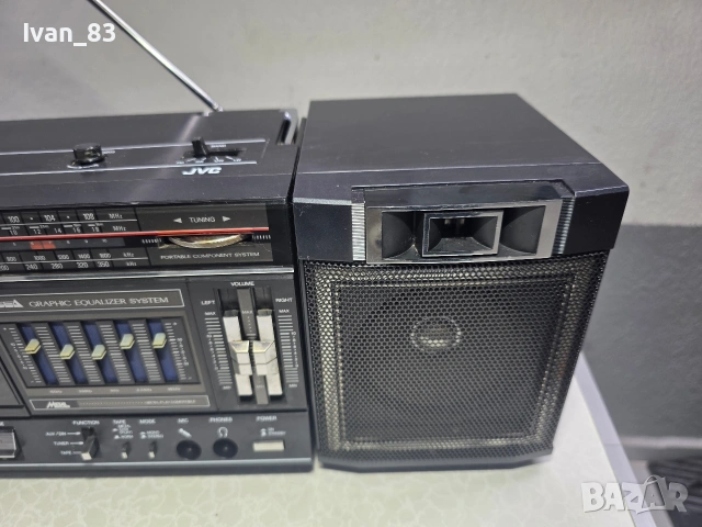 Радиокасетофон JVC PC-30, снимка 3 - Радиокасетофони, транзистори - 53048323