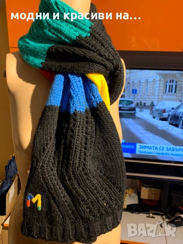 Пъстроцветен зимен шал Missoni, снимка 7 - Шалове - 53035987