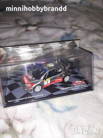 Fiat Ritmo 75 Abarth Peugeot 207 S 2000 Peugeot 206 WRC 1.43 Eaglemoss Rally Monte-Carlo , снимка 4 - Колекции - 46572445