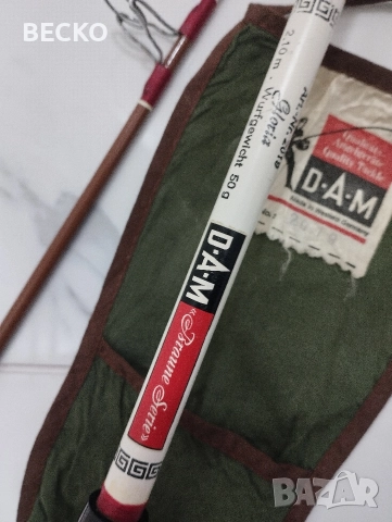 Ретро спининг въдица DAM, снимка 7 - Въдици - 52939886