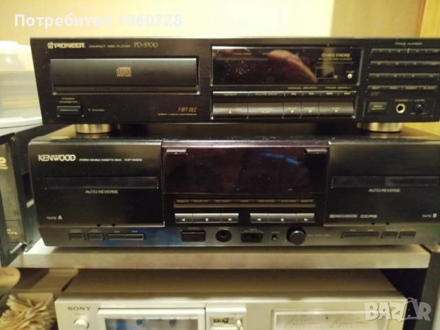 Дек Kenwood KXF-W4010 и CD Pioneer PD-5700