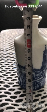 Комплект декоративна чиния и вазичка Прага, снимка 3 - Декорация за дома - 53667562