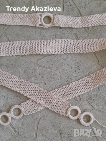  Плетени на една кука якички и коланчета, снимка 7 - Други - 53813890