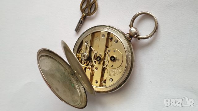 Стар колекционерски сребърен часовник DEPOSE, снимка 7 - Антикварни и старинни предмети - 45686934