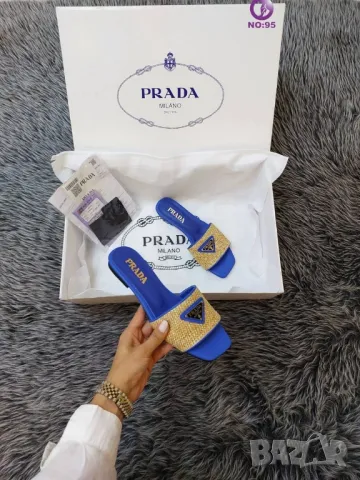 дамска чанта и чехли prada milano , снимка 6 - Чанти - 46939278