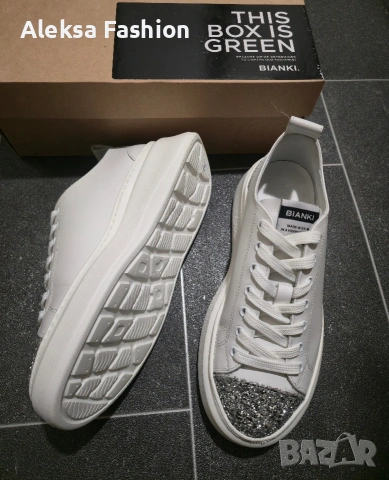 Дамски маратонки кецове естествена кожа Bianki , снимка 2 - Кецове - 53193331