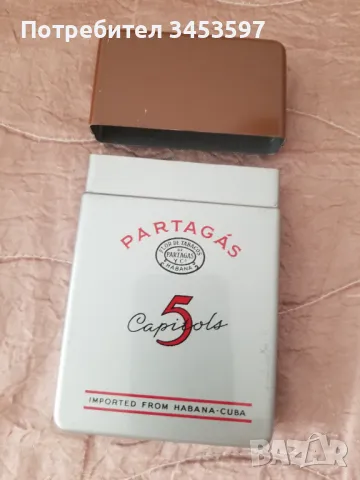 Кутия Partagas за пури ,метална,Куба, снимка 2 - Антикварни и старинни предмети - 46964748