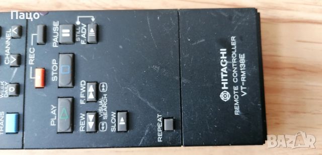 Hitachi VT-RM138E VTRM138E VCR Remote Contro, снимка 4 - Дистанционни - 45350693