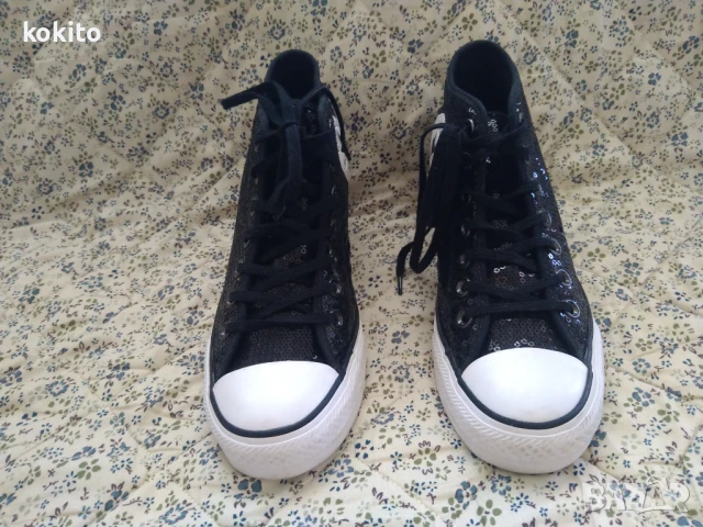 Converse - оригинални кецове номер 40 със скрита платформа , снимка 6 - Кецове - 51083004