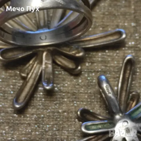 Сребърен комплект - пръстен и висулка (37) , снимка 6 - Бижутерийни комплекти - 49610565