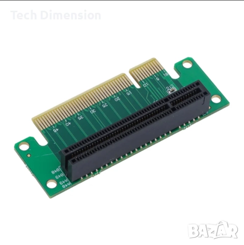 Райзер(Riser) Г-образен адаптер за слот Pci-e X8(X4/X1), снимка 4 - Кабели и адаптери - 52442046