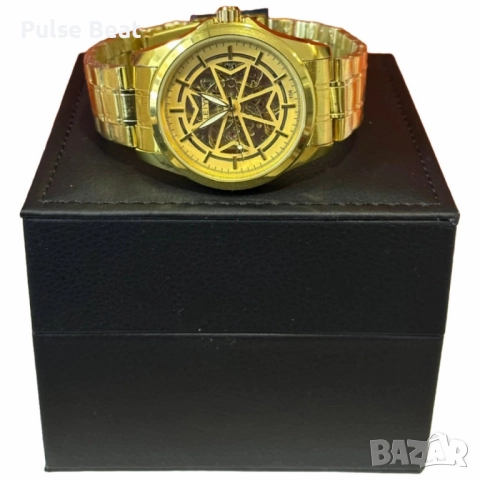 Луксозен мъжки часовник LEIYI с елегантен скелетон дизайн, снимка 2 - Мъжки - 52056011