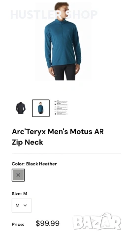 Мъжка блуза с цип ARC'TERYX. Размер XL, снимка 3 - Блузи - 53937436