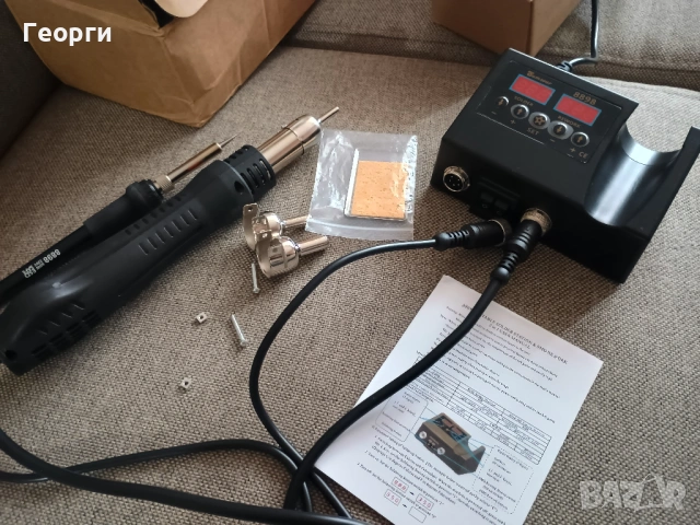 Yaоgong 8898 Поялна станция въздух двойна до 500°С, снимка 6 - Други - 54015934