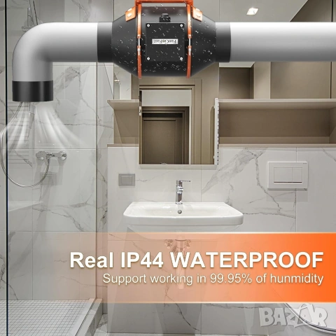 РЕГУЛИРУЕМ канален вентилатор FanGoFast, до 684m³/h с EC безчетков мотор, снимка 8 - Други машини и части - 53180879