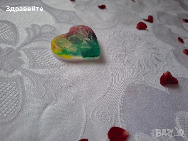 Глицеринов сапун с форма на сърце, с аромат на цветя и чистота, снимка 4 - Други - 53098559