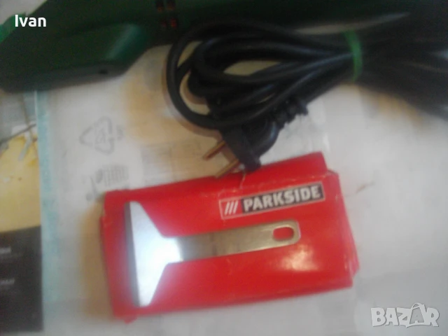 Немско ел. длето машина шабър за стъргане боя фуги на плочки рязане PARKSIDE PES200B1 Почти нова , снимка 6 - Други инструменти - 51333362
