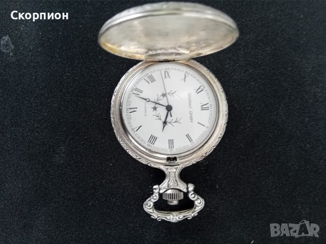 Швейцарски джобен часовник  - GLUCKAUF  GmbH - 17 рубина, снимка 10 - Джобни - 46444314
