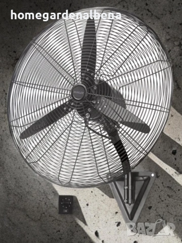 Мощен Индустриален Стенен Вентилатор Muhler | 160W | 26" / 30", снимка 2 - Вентилатори - 54209114