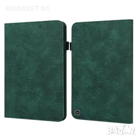 Amazon Kindle Fire HD 10 2021 / HD 10 Plus 2021 Flower Кожен Калъф и Протектор, снимка 10 - Калъфи, кейсове - 46977526