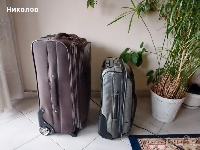 Куфар 2бр усилени колелца "AUSTRIAN AIRLINES "50/35/25см" "20лв"!+Доставка!, снимка 4 - Куфари - 52373447