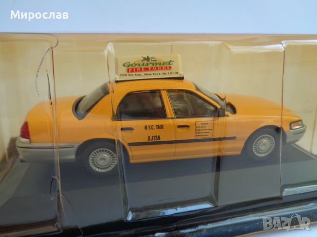 1:43 FORD CROWN NEW YORK 1998 КОЛИЧКА ИГРАЧКА ТАКСИ МОДЕЛ, снимка 3 - Колекции - 46005959