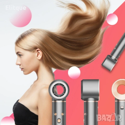Мощен сешоар 5 в 1 — бързо сушене и професионално стилизиране с йонизация за блестяща и гладка коса, снимка 5 - Сешоари - 53326233