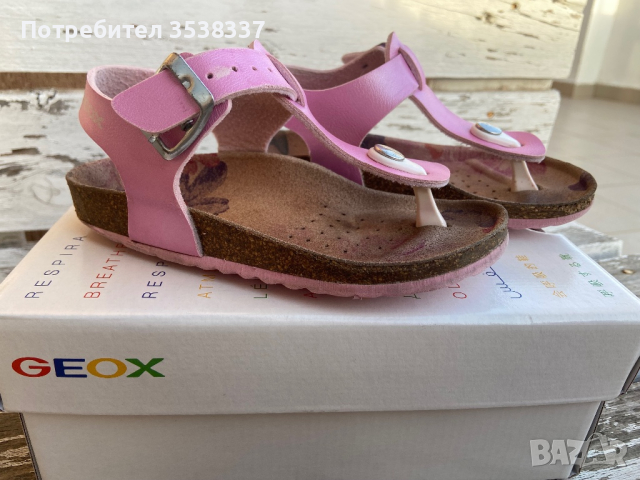 Детски сандали за момиче, Geox, 28 номер, розови, снимка 1 - Детски сандали и чехли - 45053006
