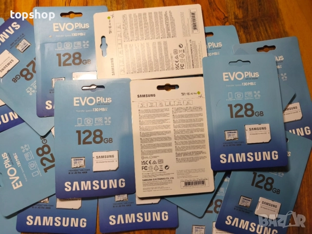 ЧИСТО НОВИ, НАЙ НИСКА ЦЕНА! Карта памет 128GB microSD Samsung EVO Plus - MB-MC128SA/EU..., снимка 4 - Карти памет - 51628701