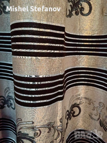 Сребристи завеси, снимка 2 - Пердета и завеси - 53294625