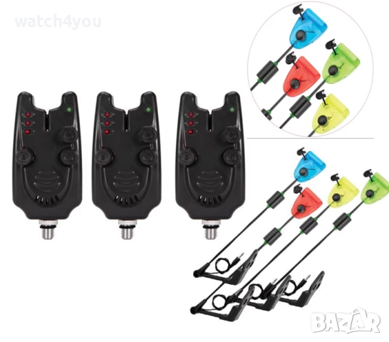 НОВИ СВЕТЕЩИ ОБТЕГАЧИ ЗА СИГНАЛИЗАТОРИ.КОМПЛЕКТ SWINGER.ОБТЕГАЧ ЗА СИГНАЛИЗАТОР.ОБТЕГАЧИ ЗА ВЪДИЦА +, снимка 2 - Екипировка - 51632548