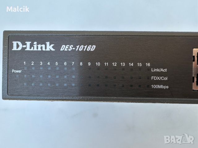 Суич D-Link DES-1016D 16 портов 10/100, снимка 3 - Суичове - 46457616