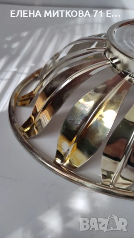 Голяма посребрена фруктиера нова в кутия, снимка 5 - Аксесоари за кухня - 54103634