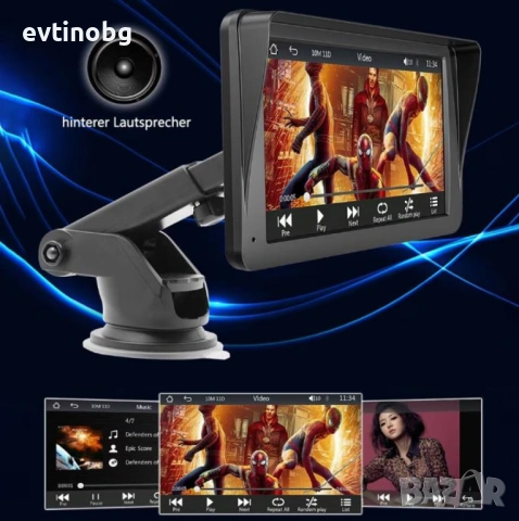 Android Авто Радио с Навигация – Безжичен CarPlay и Bluetooth, 7 инча, снимка 4 - Навигация за кола - 53822026