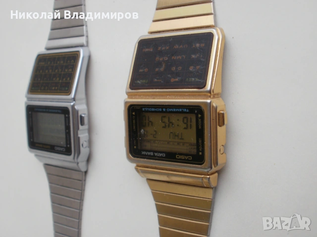 Casio елка калкулатор мъжки стари 1980 г. ръчни часовници , снимка 3 - Мъжки - 53565517