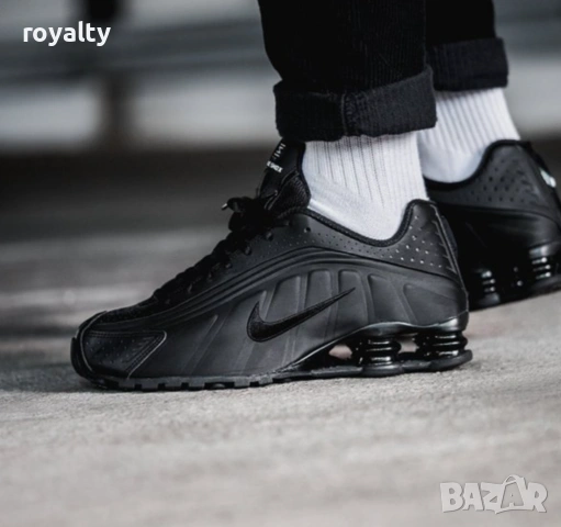 Nike Shox R4 Black Черни Мъжки Маратонки с Кутия Найк 40-45 Номер 