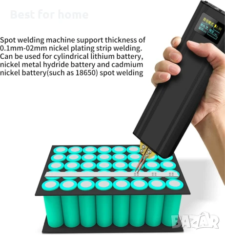 Машина за точково заваряване Tyenaza, регулируема на 80 нива с  LCD дисплей, снимка 3 - Други инструменти - 51138825