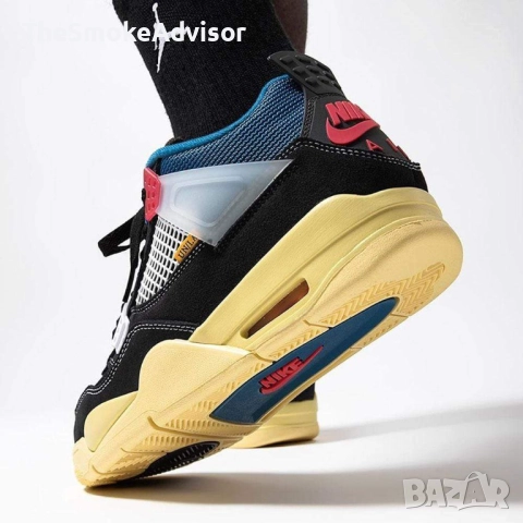 Обувки Nike Jordan 4 Retro Union Off Noir, снимка 11 - Маратонки - 52173916