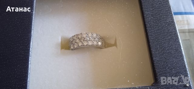 Сребърен пръстен с цирконий, снимка 4 - Пръстени - 46277036