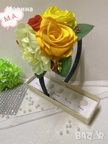 Китка за глава, вариант 22, снимка 3 - Шноли, диадеми, ленти - 51978067