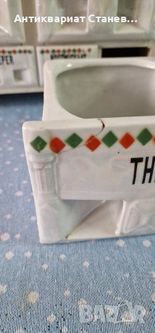 АНТИКВАРЕН КУХНЕНСКИ КОМПЛЕКТ „VICTORIA“ – CZECHOSLOVAKIA (1918–1939) , снимка 11 - Аксесоари за кухня - 53611086