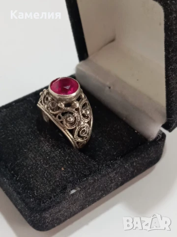 Руско сребро, снимка 2 - Пръстени - 49517264