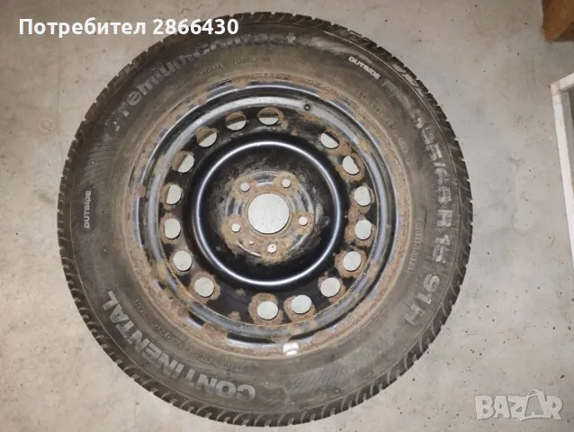 4 броя Зимни гуми 195/65R15 Vredestein + джанти + резервна гума, снимка 6 - Гуми и джанти - 48871746