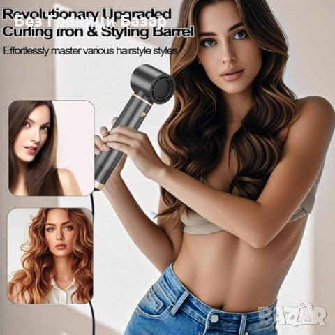 Нов Мултифункционален сешоар четка 5 в 1 за обем, къдрици и изправяне, снимка 5 - Сешоари - 52132598