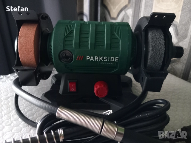 Двоен шмиргел PARKSIDE, снимка 2 - Други инструменти - 51607780