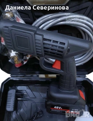 Акумулаторна водоструйка с 2 батерии 48V, снимка 4 - Парочистачки и Водоструйки - 53632689