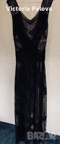 Уникална бутикова рокля с ресни, снимка 16 - Рокли - 41651467