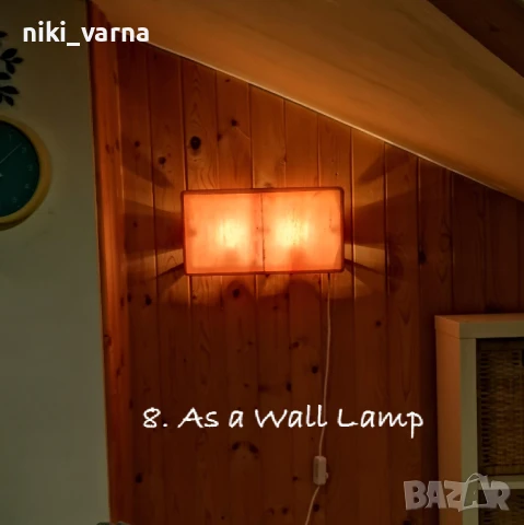 Хималайска солна лампа с димер, снимка 8 - Настолни лампи - 50887002