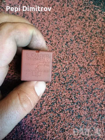 РЕЛЕ G.CARTIER 12V 25A 03612 5 ПИНА RENAULT, снимка 3 - Части - 50104162