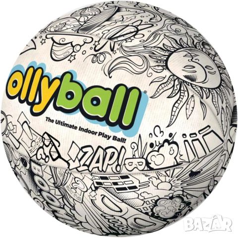 Детска/Бебешка Топка за Игра + Оцветяване HCM Ollyball за Игра на Закрито!, снимка 6 - Детски топки - 45984247